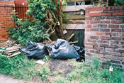Photograph of Rubbish Dumped on Land