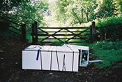 Photograph of Fridge Dumped in the Countryside