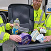 recycle plastic pots, tubs and trays in your black bin