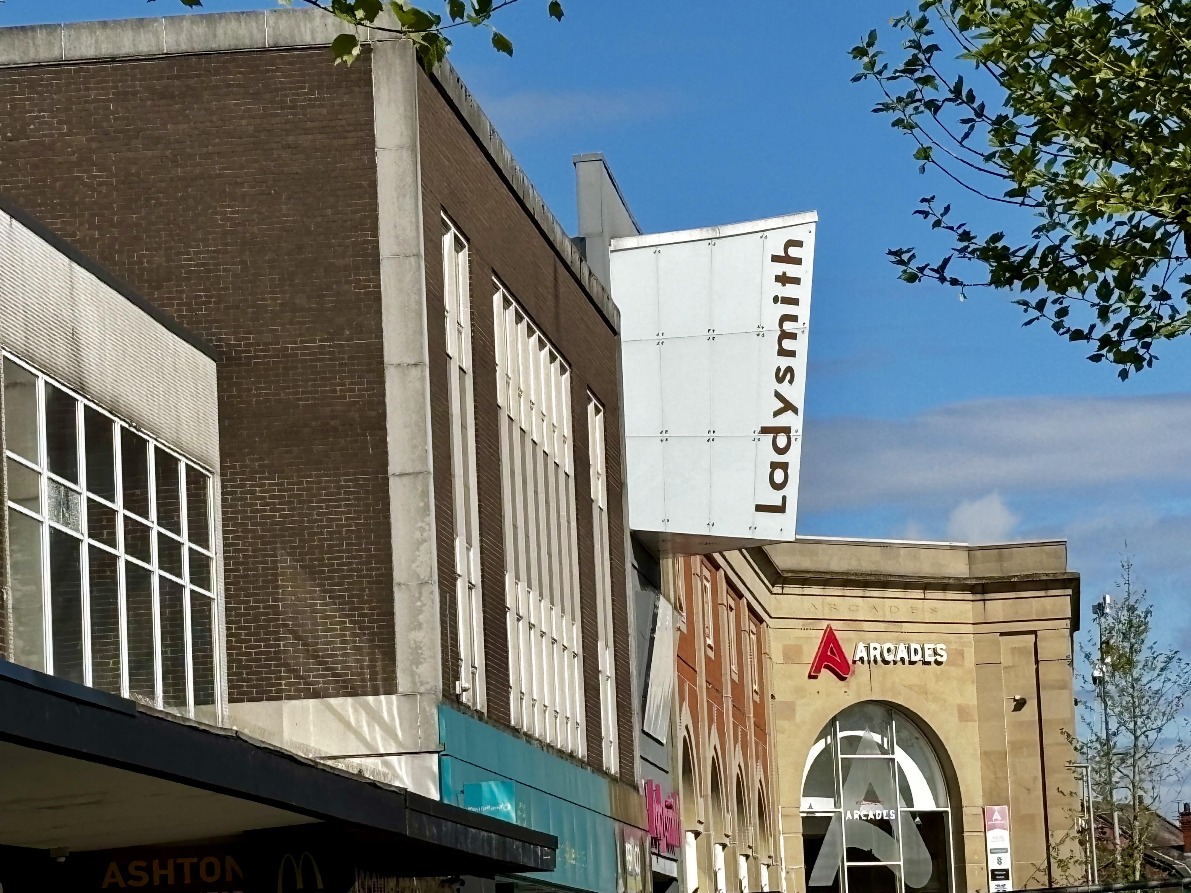 External shot of Arcades Shopping Centre