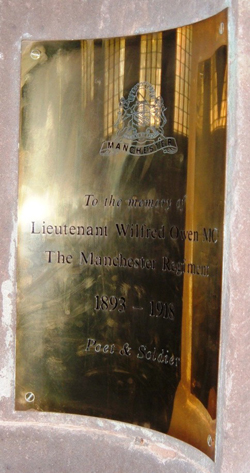 Wilfred Owen Plaque