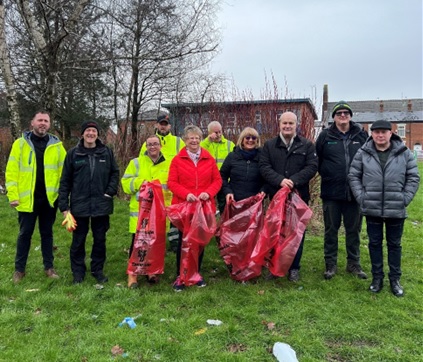Team keeping the borough clean and tidy