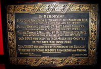 Blackley Wesleyan Day School Old Boys Association Memorial