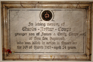 Memorial to Charles Arthue Coupe