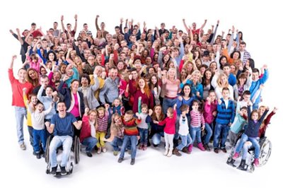 Large crowd of people