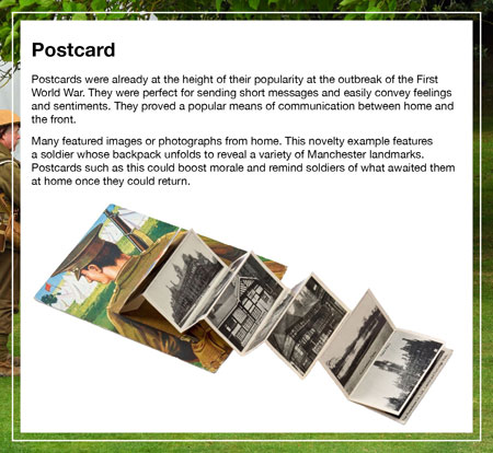 Fold out postcard
