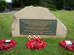 Memorial plaque to George Stringer VC