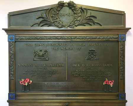 Kohnstamm Plaque