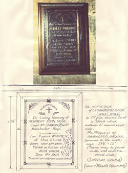 Photograph of Rose plaque