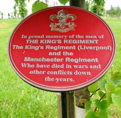 National Memorial Arboretum Plaque
