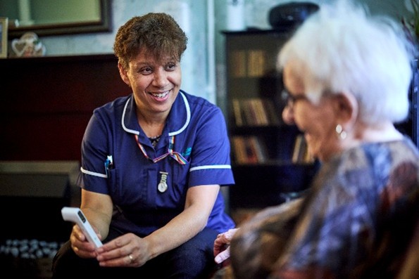 Nurse and patient