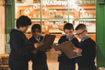 Pupils exploring the water cycle at waterworks