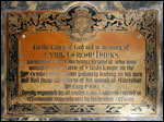 Plaque to Lt Danks