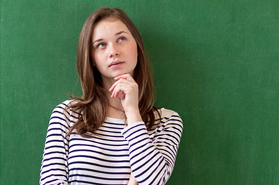 Puzzled woman