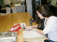 Girl Sewing