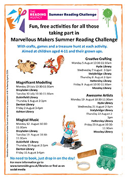Library Led activities poster
